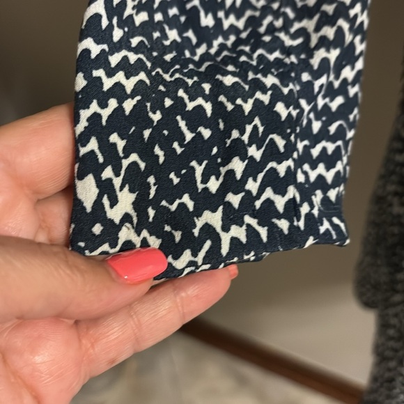 Zara women’s swing mini Long Sleeve Dress viscose mini black white geometric L - Picture 4 of 12